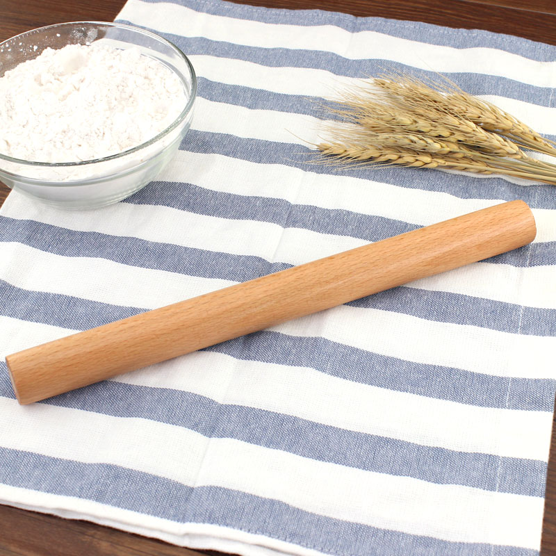 Native Beech Wood No Lacquered Rolling Stick 148 gr Solid Wood Type 29CM Length Flour Stick Baking Tool