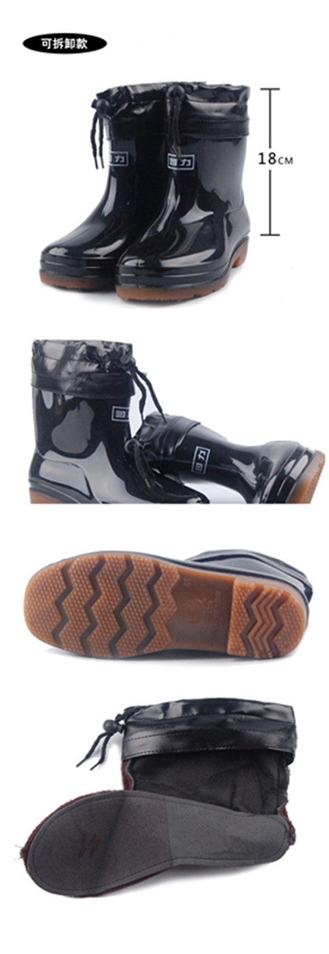 Chaussures - bottes caoutchouc homme - semelle tendon - Ref 963331 Image 7