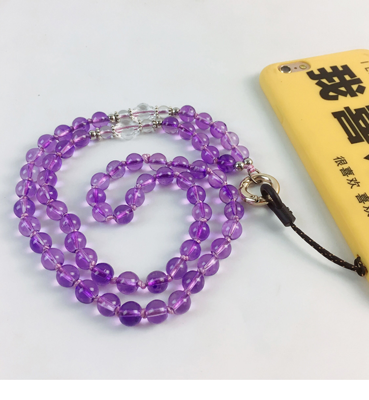 Có thể tháo rời điện thoại di động dây đeo pha lê treo chuỗi hạt điện thoại di động vỏ phổ treo cổ vòng cổ thời trang sáng tạo mạng đỏ nữ mới - Phụ kiện điện thoại di động iring