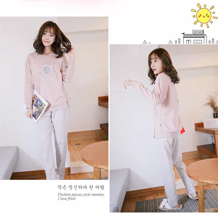 Pyjama pour femme en Coton à manches - Ref 2995380 Image 35