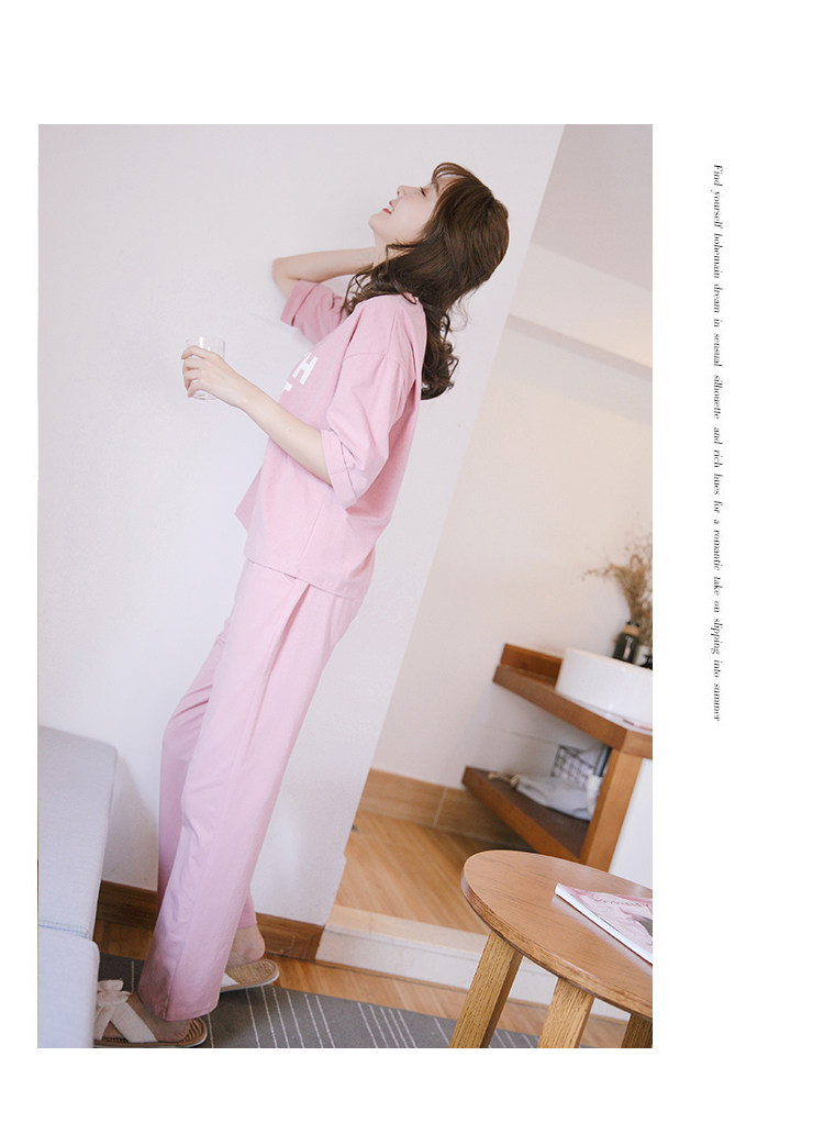 Pyjama pour femme en Coton à manches - Ref 2995380 Image 12