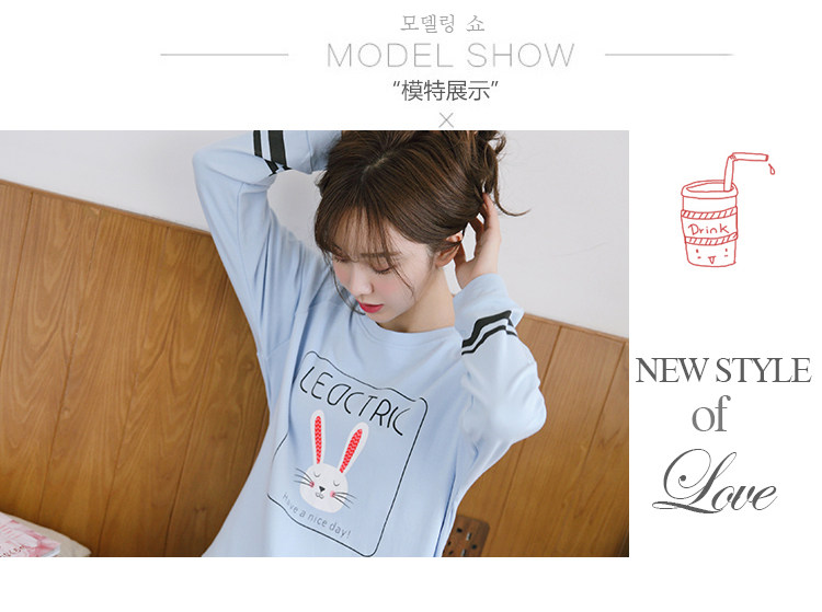 Pyjama pour femme en Coton à manches - Ref 2995380 Image 26