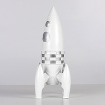 Modern childrens room cartoon interstellar rocket ornaments model bedroom living room TV cabinet spaceship decorations
