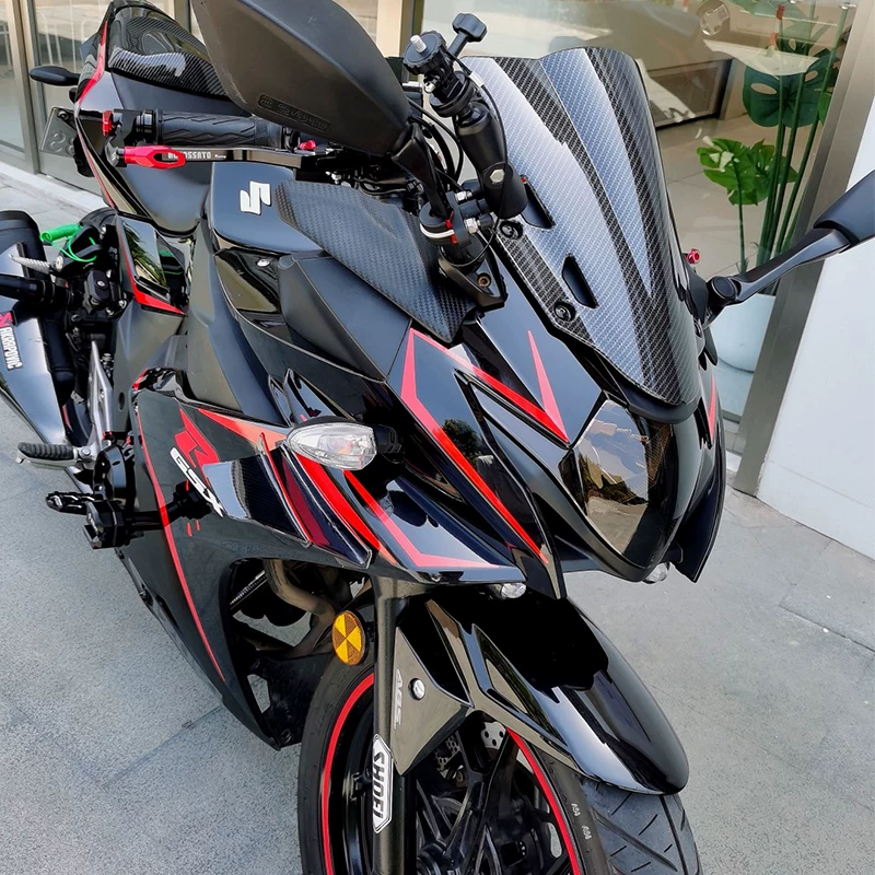 Подходит для наклейки на Suzuki GSX250R, автомобильная наклейка, мотоцикл, модификация, тянущий узор, водостойкая отражающая наклейка, принт на корпусе