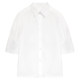 White short-sleeved shirt professional women's summer mid-sleeve commuting to work work clothes teaching resources interview dress shirt shirt