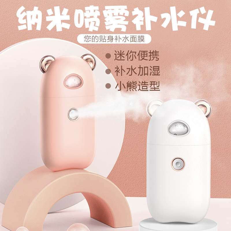 Mini Nano Spray Moisturizer Portable Cute Female Handheld Face Steamer Small Cold Spray Humidifier Birthday Gift