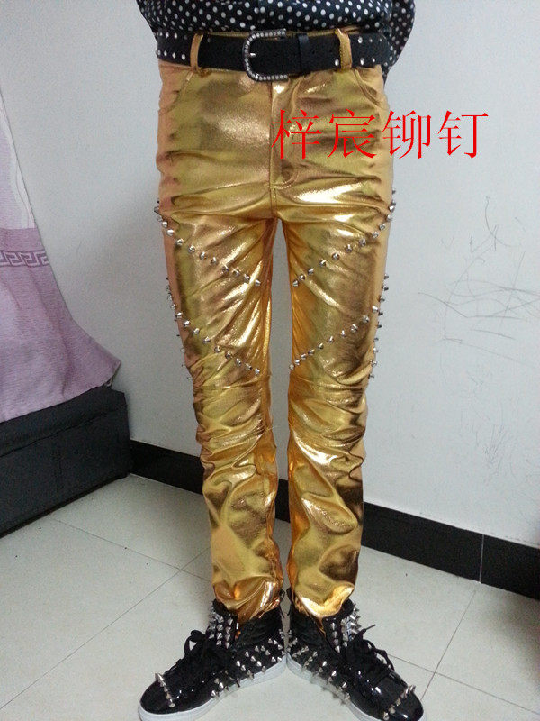 Pantalon cuir homme serré pour jeunesse - Ref 1478037 Image 29