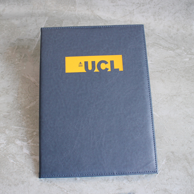 Single-Sided A4 Ucl Certificate Cover, Blue Leather Vertical Version, Blue Leather Protective Cover, University of London Cover, Group Purchase Includes Film