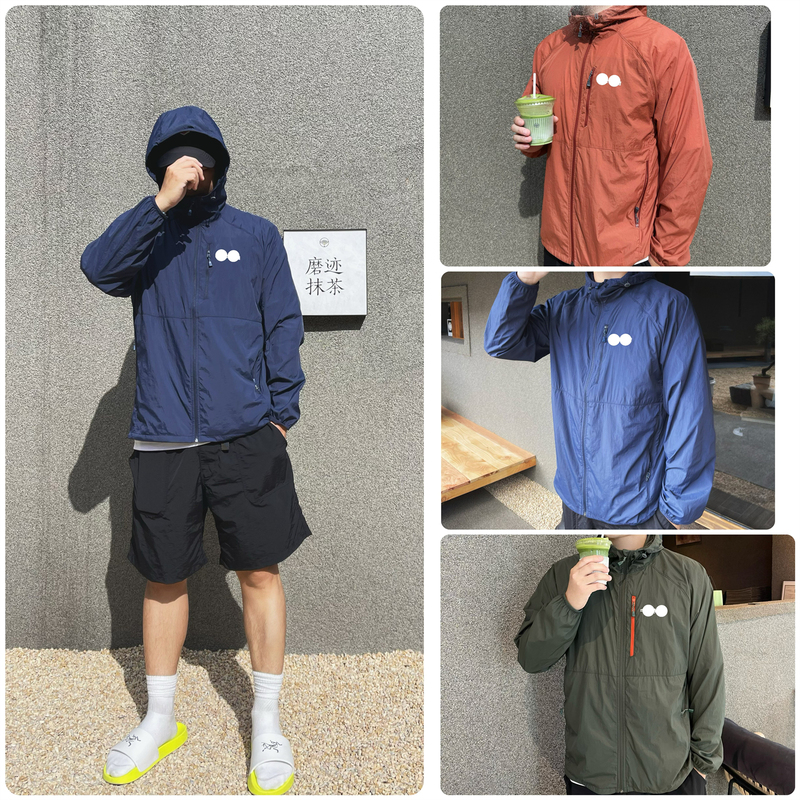 Lastyle Ultra-Thin and Ultra-Soft Summer Skin Jacket Original D Windproof, Waterproof and Uv-Resistant Hooded Jacket for Men and Women