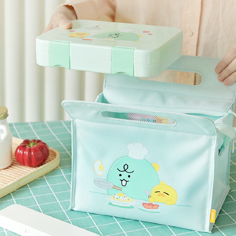 KAKAO FRIENDS little dinosaur Jordy student lunch box office worker lunch box compartmentalized lunch box insulation cool bag