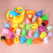  Bath toys pinch called little yellow duck baby playing with water duck baby swimming pool playing with water floating duck boys and girls