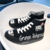 Giày vải Ulzzang giày nam cao triều giúp nhảy đường phố siêu lửa cá tính hip hop graffiti trong đôi giày sang trọng - Plimsolls giày Xtep trung quốc Plimsolls