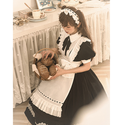taobao agent Genuine cute dress, long skirt, with short sleeve, Lolita style, maxi length, long sleeve, mid-length