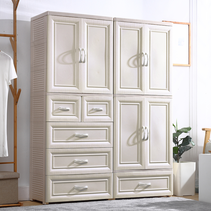 European Simple Children Baby Wardrobe Household Bedroom Modern Simple Baby Closet Plastic Assembly Cabinet