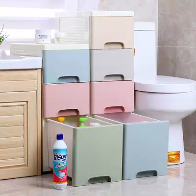 25 wide slit storage cabinet drawer type storage cabinet plastic finishing box cosmetic room kitchen storage cabinet gap cabinet