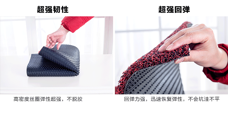 Dây vòng thảm mat lối vào cửa mat foyer chống trượt mat cửa phòng khách hiên nhựa mat tùy chỉnh - Thảm sàn miếng xốp lót sàn