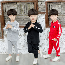 Boys Chinese style Hanfu 2019 autumn new baby boy Tang dress small children Chinese culture clothing ancient costume retro set