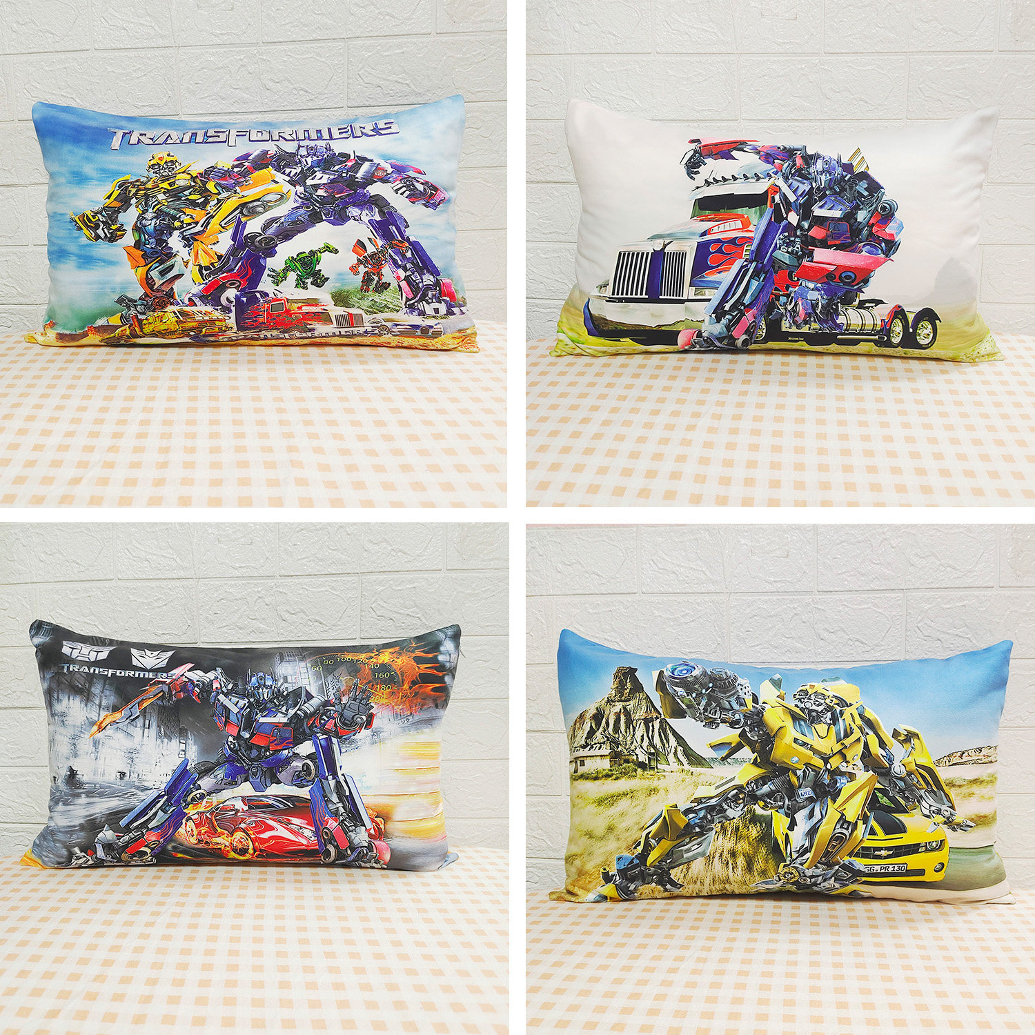 Transformers Optimus Prime Children's Latex Pillow Kindergarten Primary and Secondary School Students Lunch Break Sleeping Pillow Cushion Cushion