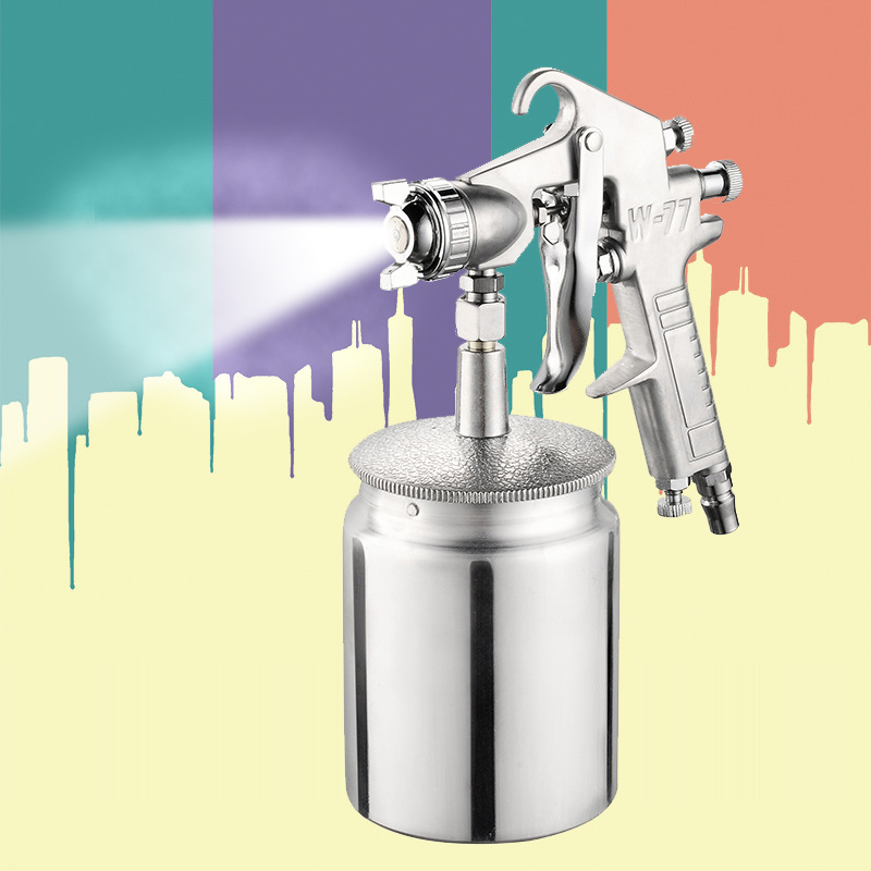 Cool w77 paint gun spray gun under pot pneumatic tool household spray spray spray spray gun