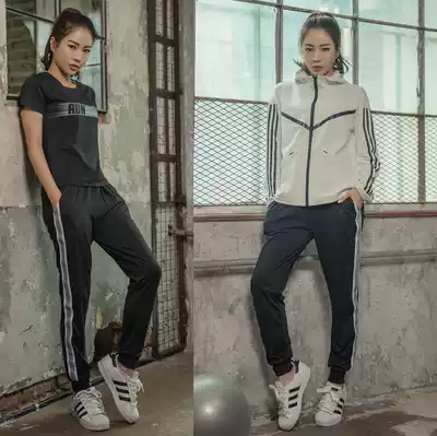 Spring and autumn yoga clothing three-piece women's 2020 New loose size fat mm thin cover meat sports fitness clothing