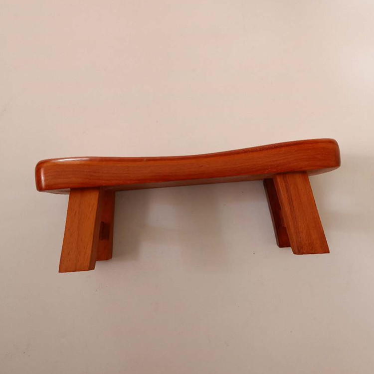 Cánh gà gối gỗ rắn gỗ chăm sóc sức khỏe gối ngủ gối Jin gối cứng gối gỗ gụ mát gối gỗ nhỏ băng ghế nhỏ - Gối goi cao su non