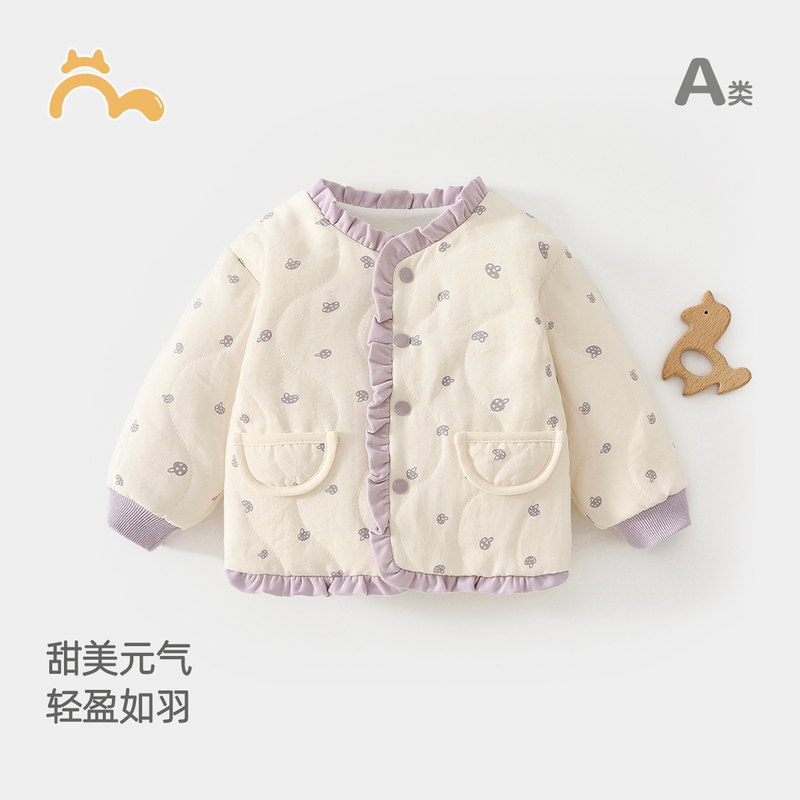 Baby Jacket with Thin Cotton Lining 80g, New Autumn Style, Toddler Warm Outerwear, Cardigan Cotton Coat for Baby Girls Baby Jacket with Thin Cotton Lining 80g, New Autumn Style, Toddler Warm Outerwear, Cardigan Cotton Coat for Baby Girls