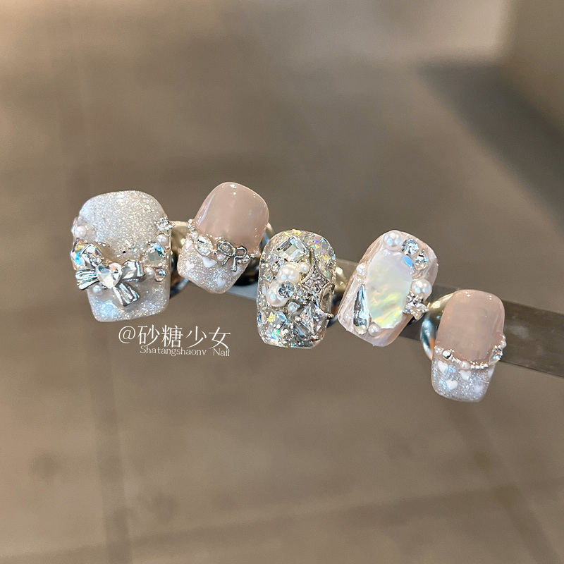 Heavy-Duty Wearable Nails, Short Style, High-End French Nail Patches, 2026 New Popular Style, Pure Handmade Wearable Manicure Heavy-Duty Wearable Nails, Short Style, High-End French Nail Patches, 2026 New Popular Style, Pure Handmade Wearable Manicure