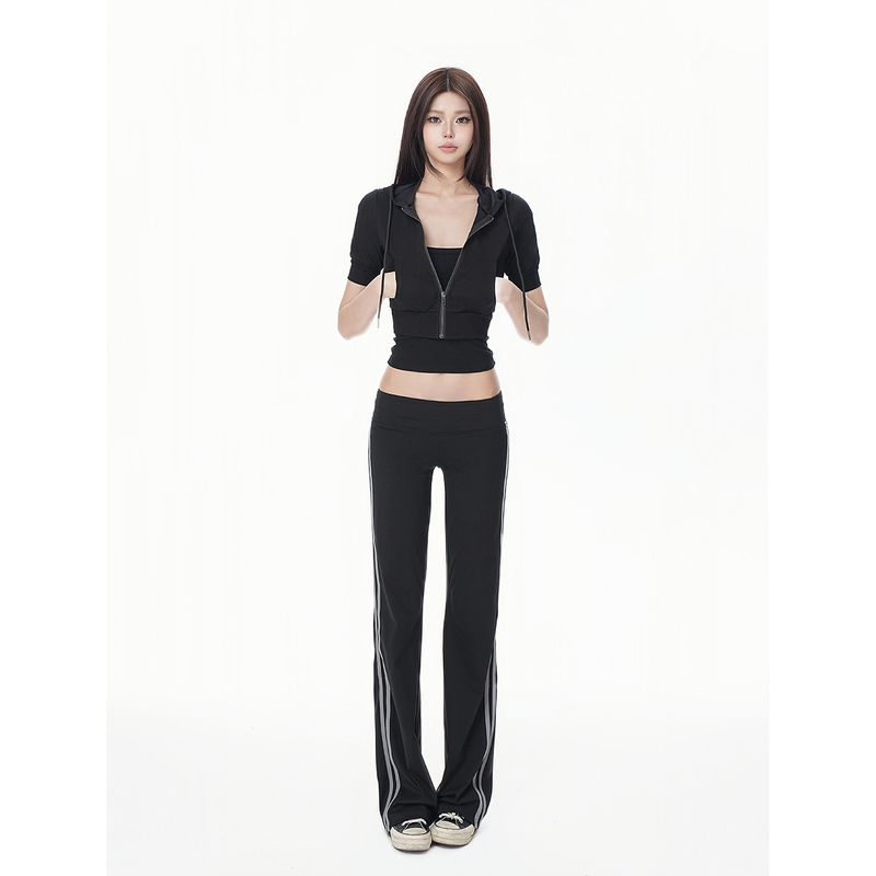 Olastmotyl 26Ss Summer Hot Girl Style Yoga Pants with Good Fit, High Elasticity, Versatile Straight-Leg Casual Pants