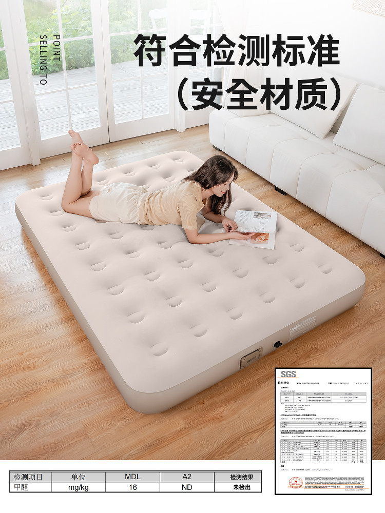 Explorer Inflatable Mattress for Outdoor Camping, Floor Sleeping, Home Use, Single Person, Fully Automatic Folding Bed, Sleeping Pad, Air Mattress