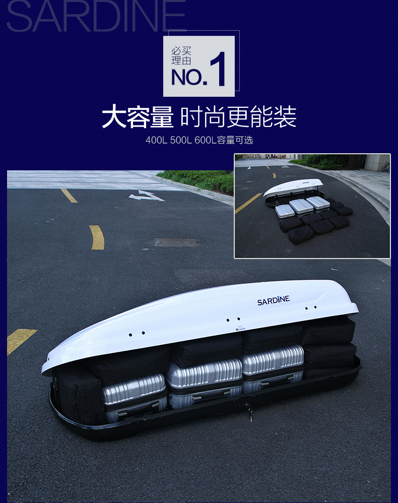 Sardines Xe mái hành lý cánh Qijun CRV Kodiak SUV Xe du lịch - Roof Rack cốp nóc ô tô