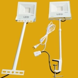 Светодиодные стрельба стрельба с длинной лопатой светло -белой выставка президент полюсной клип квадратный свет Бесплатный проводка.