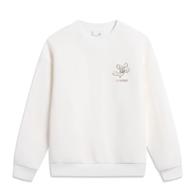 Li Ning 23 Winter women's loose trend round collar cover without cap and clothing AWDT760-2-1-Taobao