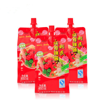 Tianjin Limin garlic sauce with spicy sauce 450g x 3 sacks of chili sauce with rice mixed with sauce and hot pot barbecue sauce