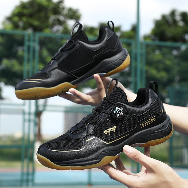 Professional Badminton Shoes for Men and Women, Swivel Buckle Breathable Non-Slip Sports Shoes, Student Tennis and Table Tennis Shoes, Training Shoes