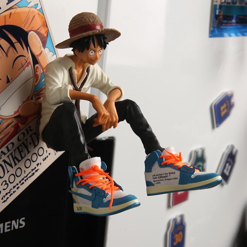 One piece Rufu AJ version of animation personality creative 3D stereo magnetic refrigerator sticker magnetic cartoon refrigerator decoration