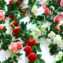 Mô phỏng hoa hồng trang trí cây nho anh đào giả hoa dải đám cưới trong nhà điều hòa không khí ống quanh co nhựa - Hoa nhân tạo / Cây / Trái cây cây hoa anh đào giả