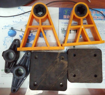 Waterwheel aerator accessories Triangle bearing seat wave box two-corner joint square glue 304 stainless steel screws