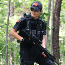 Summer camouflage suit suit men special forces short-sleeved Lady military uniform python training CS field training tactical Frog Suit