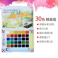 Поролоновая палитра, 30 цветов, твердый переплет