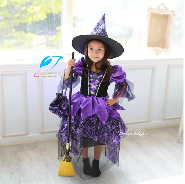 Halloween cosplay nhện trang phục phù thủy nhện trang phục phù thủy trang phục trẻ em trang phục hàn quốc - Trang phục