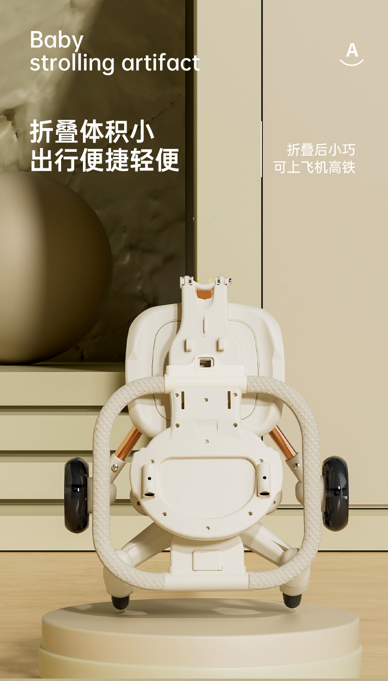 Трехколесный велосипед 溜娃神器婴儿轻便可折叠双向宝宝推车外出遛娃一键折叠儿童手推车 Other home