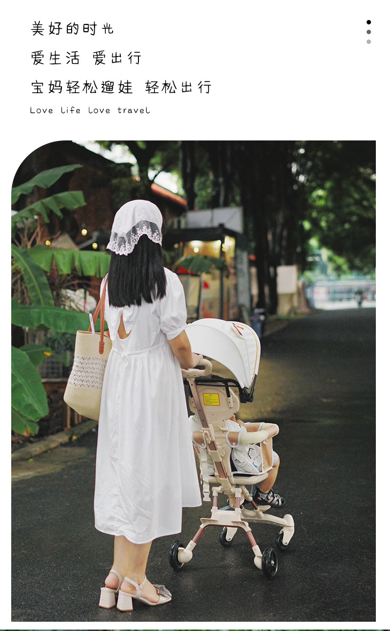 Трехколесный велосипед 溜娃神器婴儿轻便可折叠双向宝宝推车外出遛娃一键折叠儿童手推车 Other home