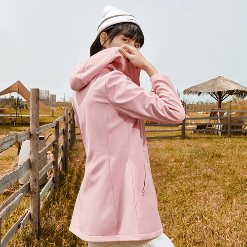 Дорожная длинная бархатная ветрозащитная удерживающая тепло альпинистская спортивная куртка, средней длины