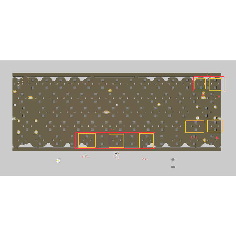 H60He 7U Dual-Light 8K Refresh Rate 0.01 Precision Magnetic Axis Pcb Gh60 Oring Trendy Blind Box