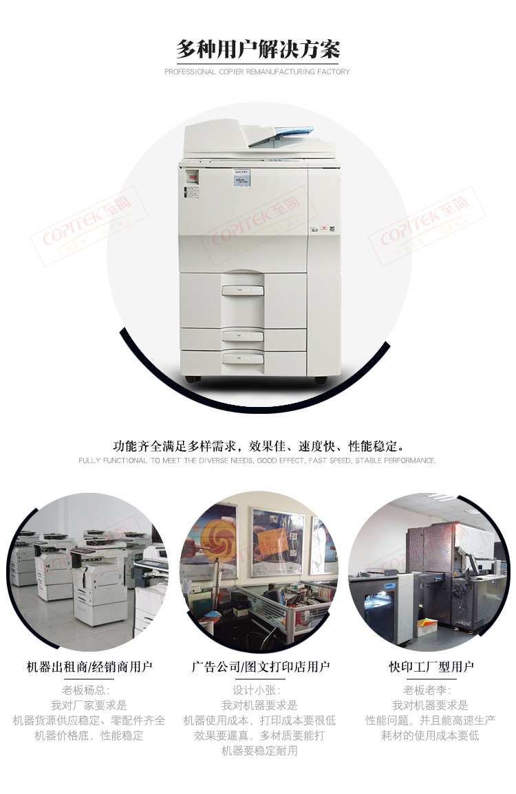 Máy photocopy kỹ thuật số đen trắng MP MP0000 7001 8001 6002 7502