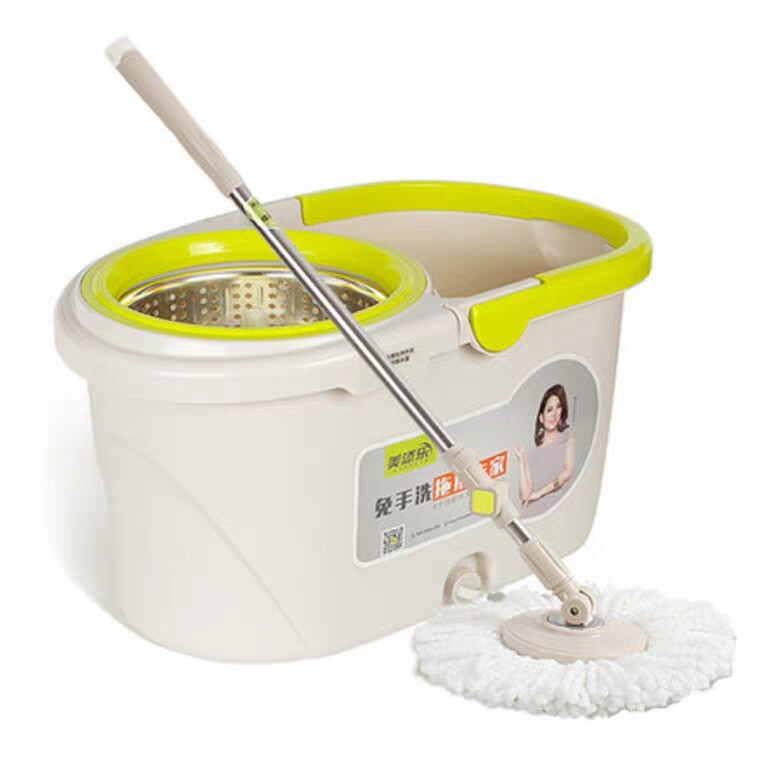 Special Meitianle small fresh meat rotary barrel mop stainless steel hand-washable double drive automatic hotel living room