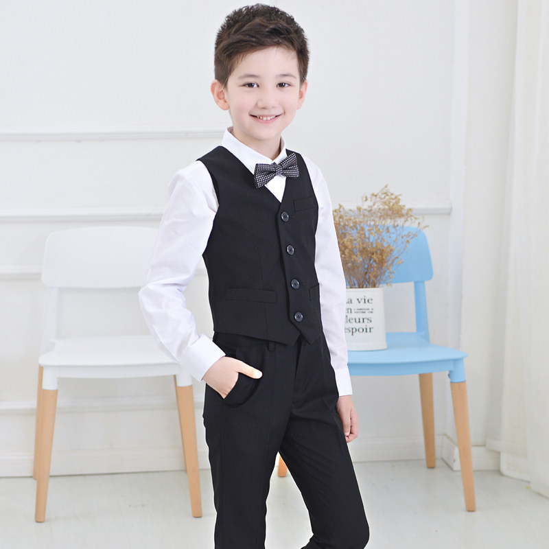 Children's dress vest suit Flower boy boy boy performing suit children's piano show little suit