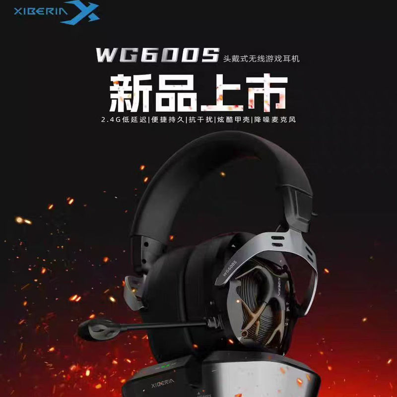 Siberia Wg600S Over-Ear Wireless Gaming Headset for Pubg, Cf, and Other Games, with Microphone, Internet Cafe Cool Version