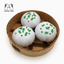 Unwoven Cloth Emulation Shanghai Raw Frying Bag Small Cage Bag Steamed Cage Drawer Drawer Drawer Finished Kindergarten Area Corner Teaching Aids