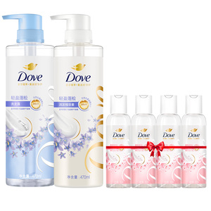 多芬植萃无硅油蓬松洗发水樱花/蓝风铃男女士470ml洗头膏品牌正品